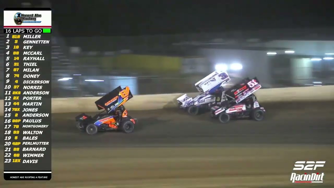 8.30 POWRi Honest Abe Roofing 410 Outlaw Sprint League at Lake Ozark Speedway | Highlights