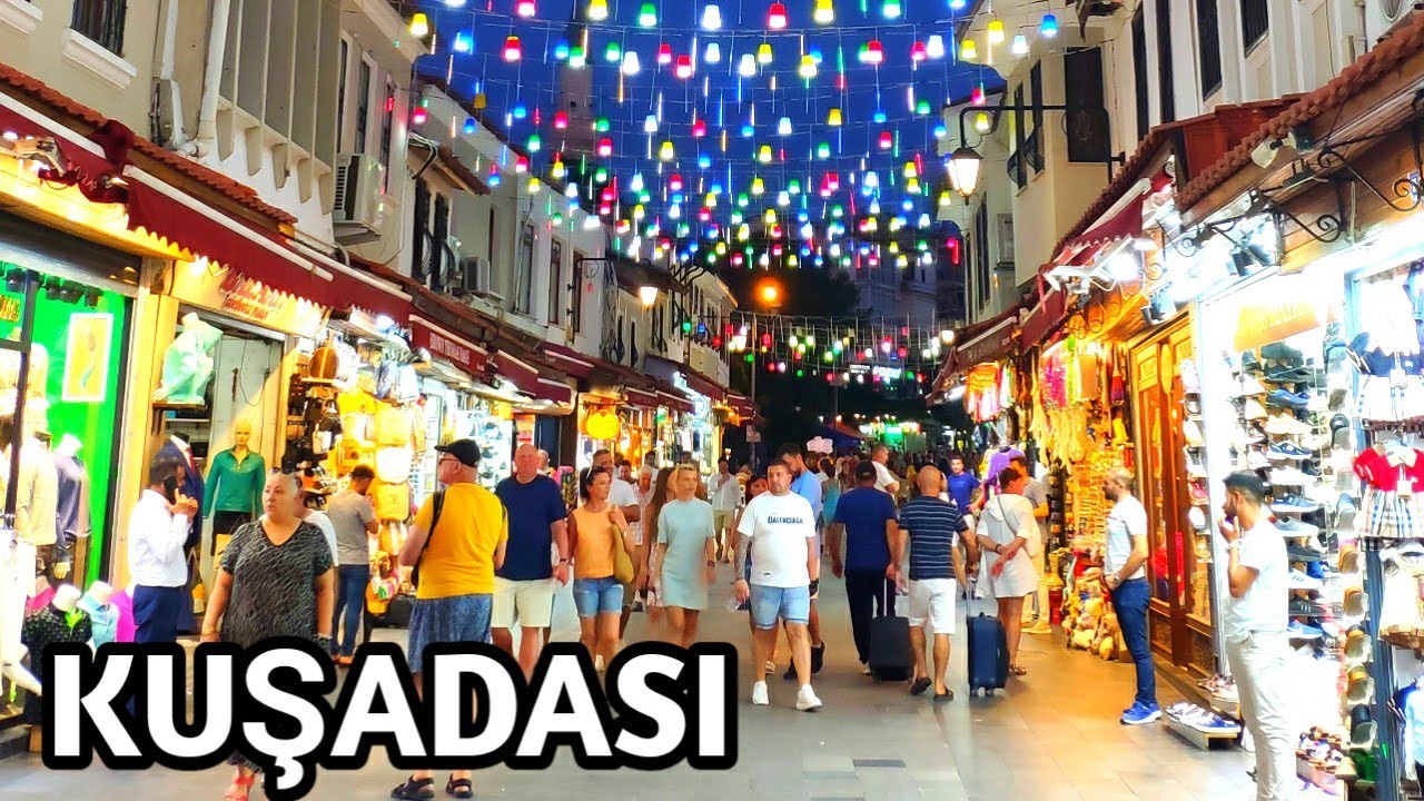KUŞADASI TÜRKIYE NIGHT WALKING TOUR | 12 June 2025 | 4k UHD 60fps