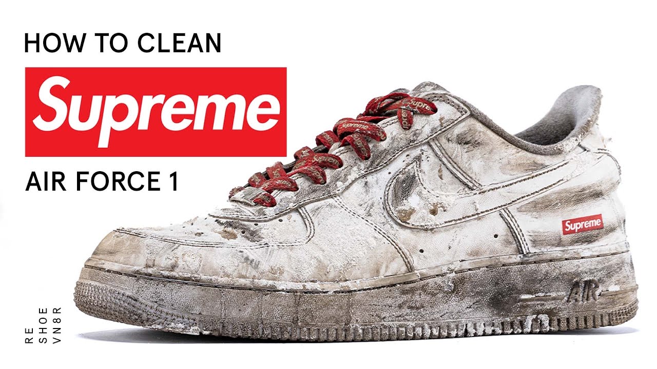 Как чистить Supreme Air Force 1