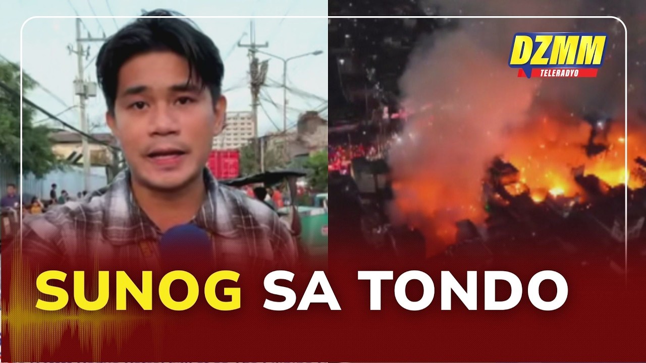 Tondo fire causes slow traffic on several roads in Manila | DZMM Teleradyo (06 March 2026)
