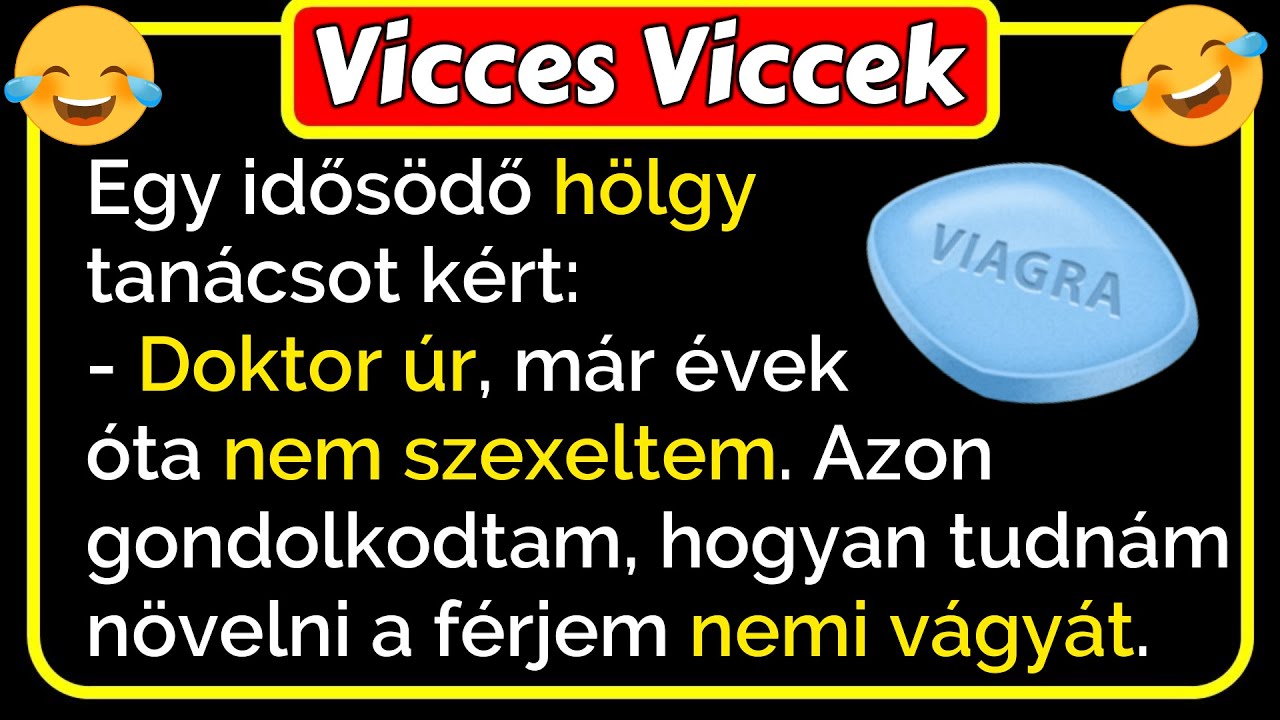 🤣 Vicces Viccek: Egy idősödő hölgy elment az orvoshoz kivizsgálásra...ami ezután történik vicces 😂🤣😂