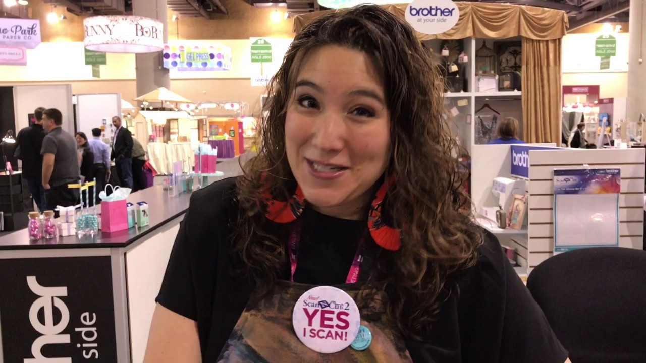 Julie Fei-Fan Balzer demos Embossing with the Scan N Cut - Creativation - CHA 2017