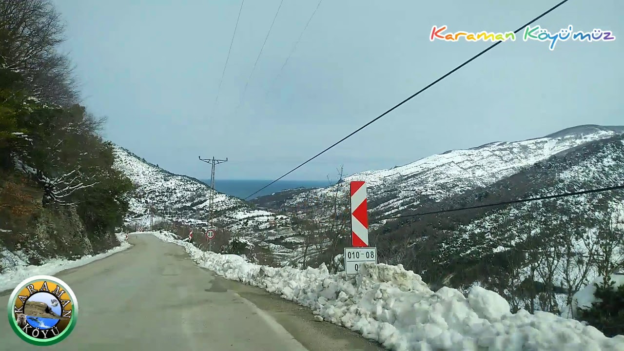 Çambu Kanatlı Meydan Karaman Köyü kar manzaraları