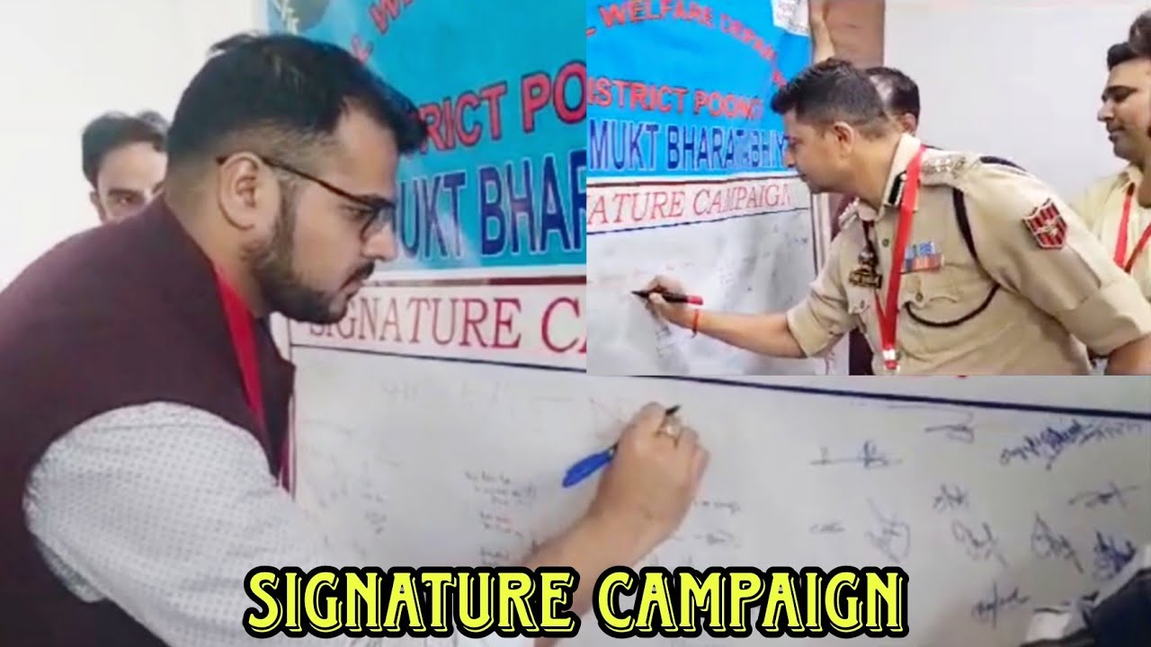 Poonch Administration Launches Signature Campaign Under Nasha Mukt Bharat Abhiyaan