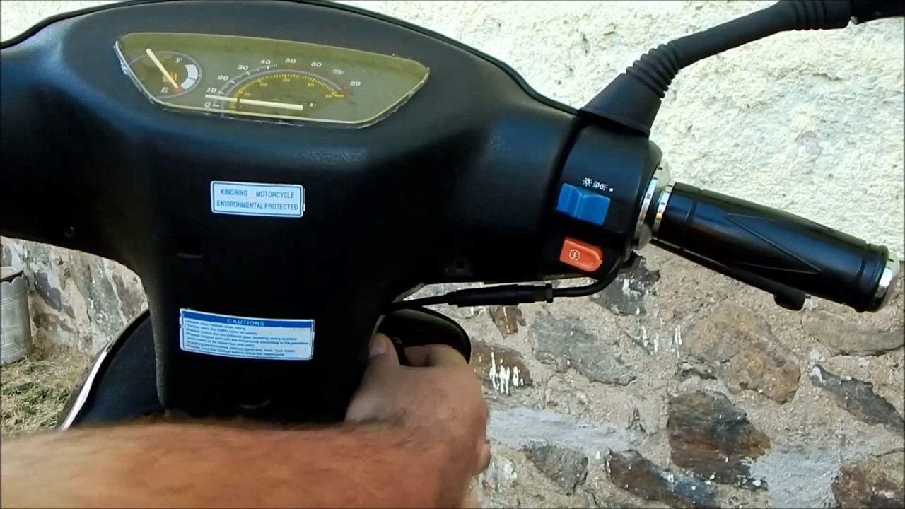 Elektrische starter zonder functie Vervang het startrelais op een China Scooter (Nederlandse)
