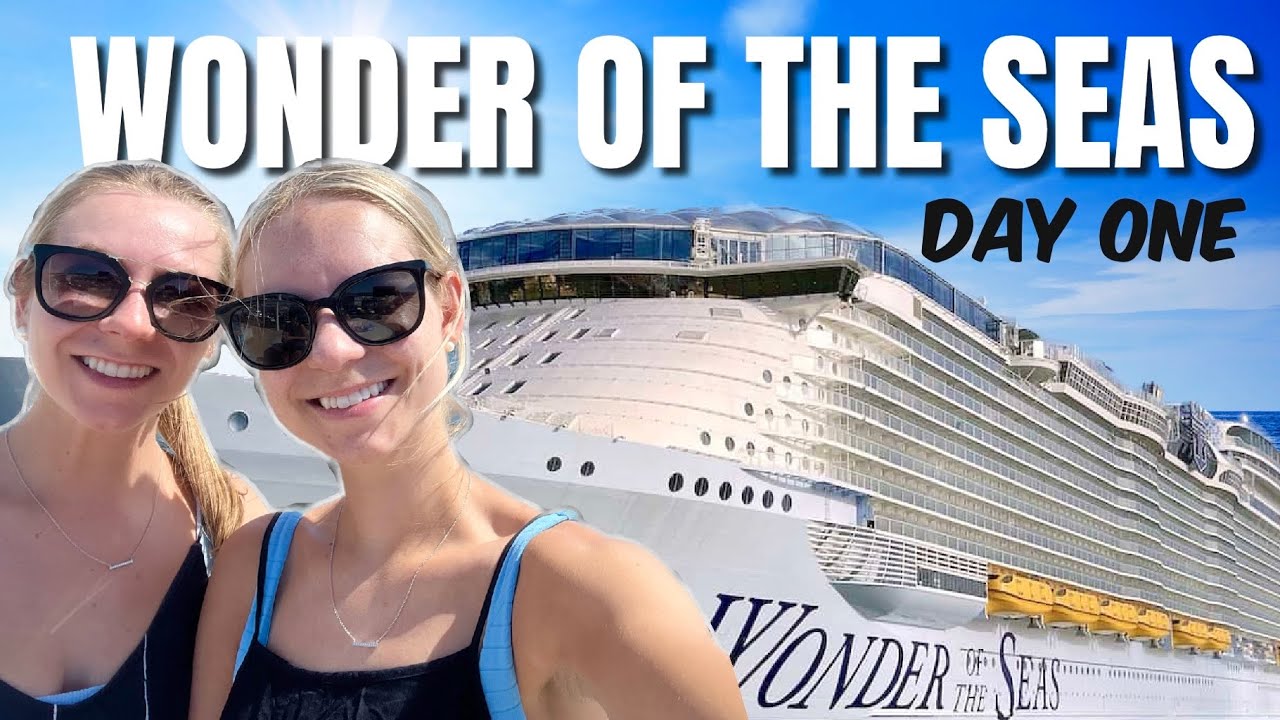 ПОДНИМАЕМСЯ НА БОРТ САМОГО БОЛЬШОГО КРУИЗНОГО ЛАЙНЕРА В МИРЕ | Видеоблог Wonder of the Seas Embar...