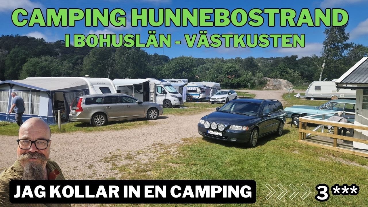 Vi besöker Camping Hunnebostrand i Bohuslän. Gullig o billig liten familjecamping nära Smögen.