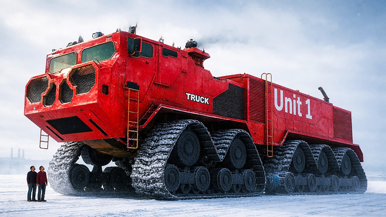 12 Gigantic Arctic Expedition Trucks Built to Conquer Extreme Ice Worlds