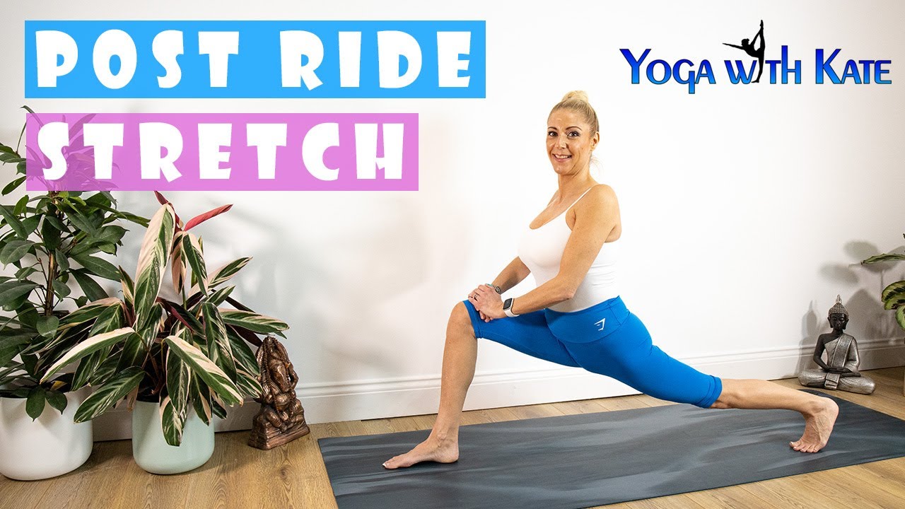 Post Ride Stretches for Cyclists | Post Ride Stretches | After Ride Stretches | Yoga with Kate | 4K