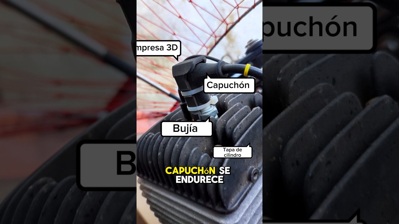 Asegurar el capuchón de la bujía 