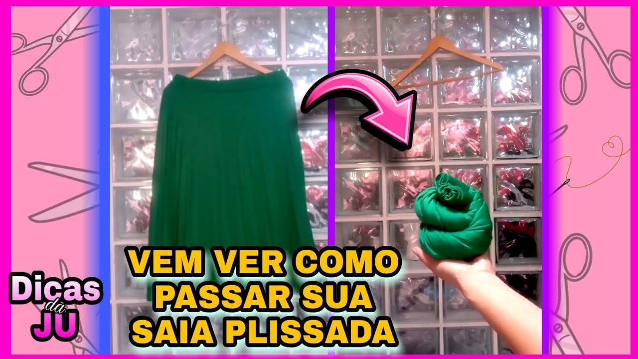 Como passar e dobrar uma saia plissada sem ferro