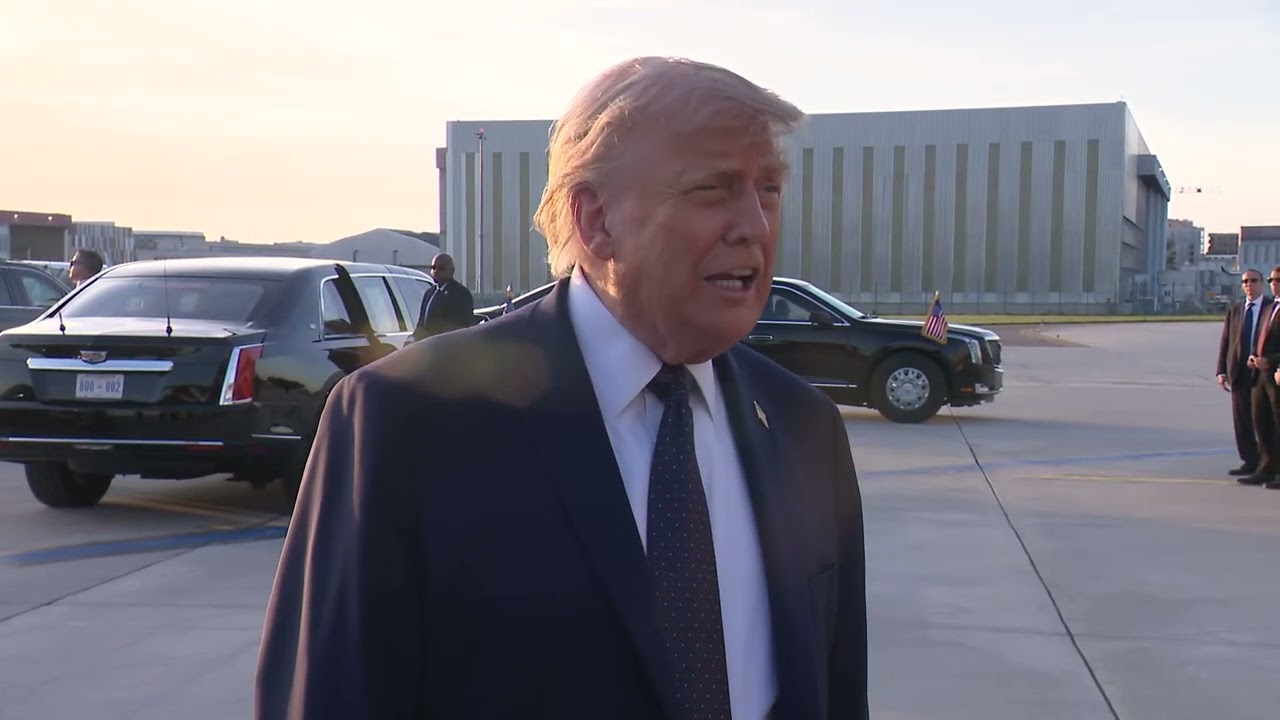 President Trump Gaggles with Press Upon Arrival in Paris, France, Jun. 17, 2026