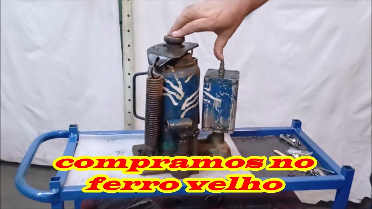 MACACO HIDROPNEUMATICO, DO FERRO VELHO POR  $60,00 , FIZEMOS BOM NEGOCIO???