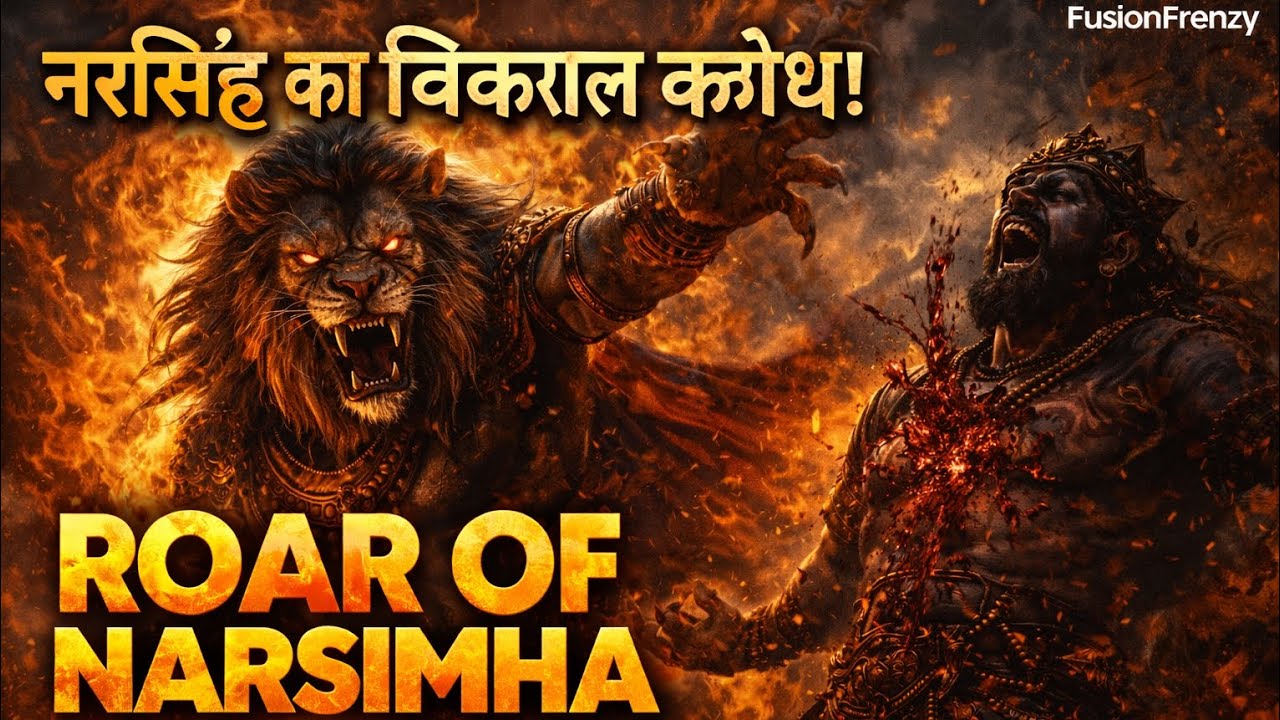 जब गरजा नरसिंह 🦁🔥 | Roar of Narsimha Rap | Goosebumps Divine Rage Song 2026 #rapsong2026 