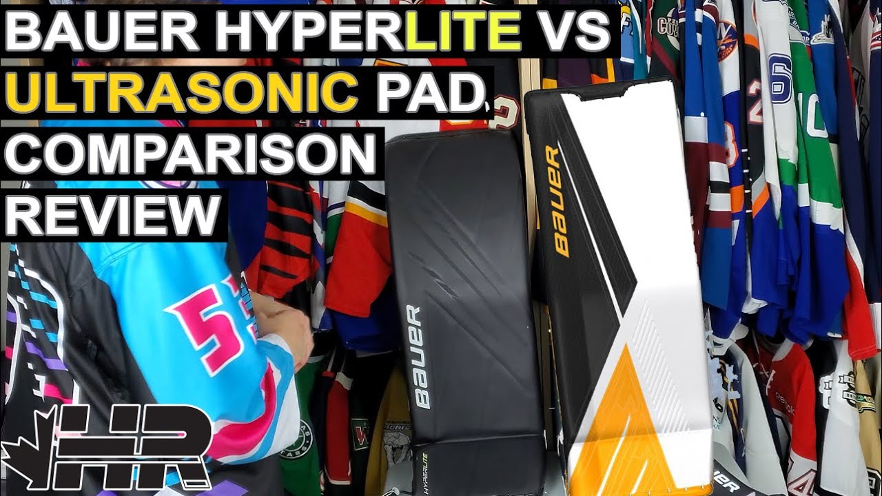 Bauer Vapor Hyperlite VS Supreme Ultrasonic goalie pad comparison review
