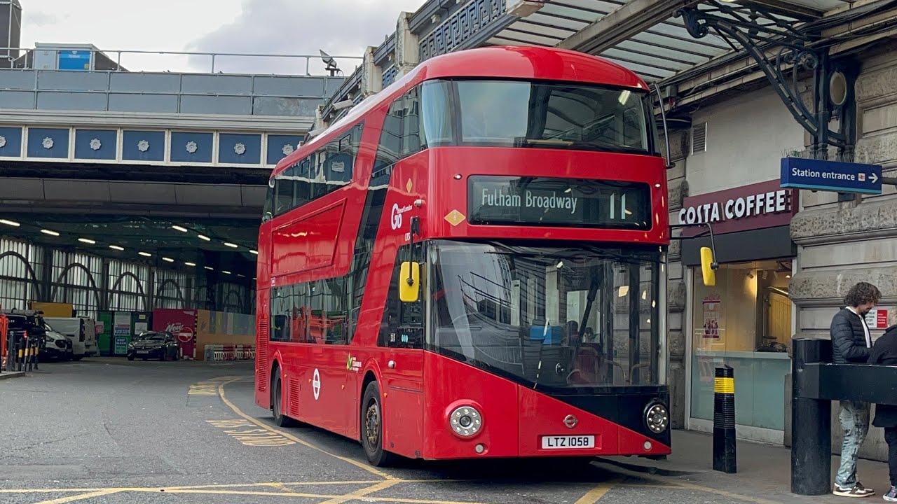 FRV. Go Ahead London Route 11. Waterloo - Fulham Broadway. New Routemaster LT59 (LTZ 1059)
