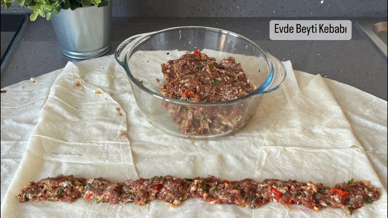Evde BEYTİ KEBABI yapmak bu kadar kolay✅ EN KOLAY EV YAPIMI KEBAP İŞTE BURADA💯 #beyti #kebap