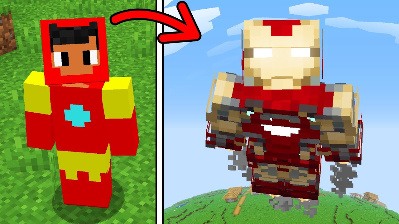 Evoluindo a ARMADURA DO HOMEM DE FERRO no Minecraft