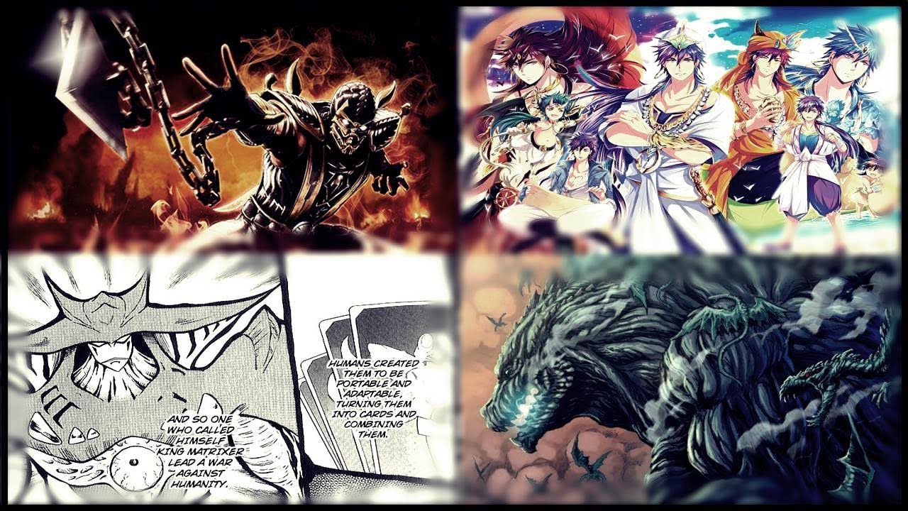Scorpion (MK), Sinbad (Magi), Rey Matrixer (Shinzo) & Godzilla (In Hell)
