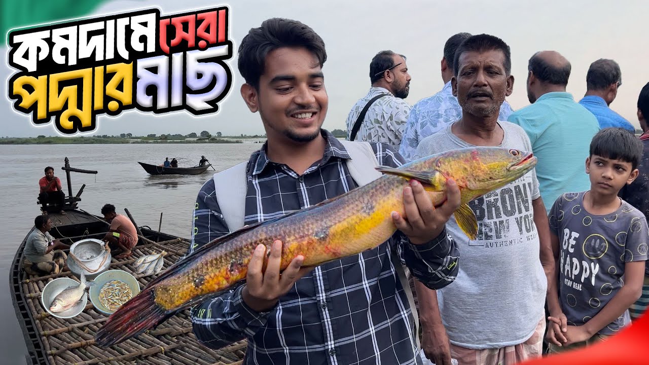 ভোরবেলায় পদ্মা নদীর টাটকা মাছের হাট | খড়িবনা বাজার | Khoribona Fish Market 