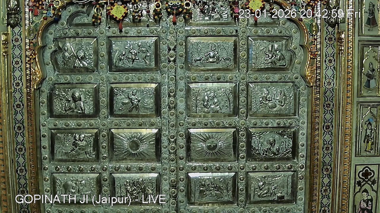 GOPINATH JI MANDIR (Jaipur) - LIVE DARSHAN (23rd january 2026)