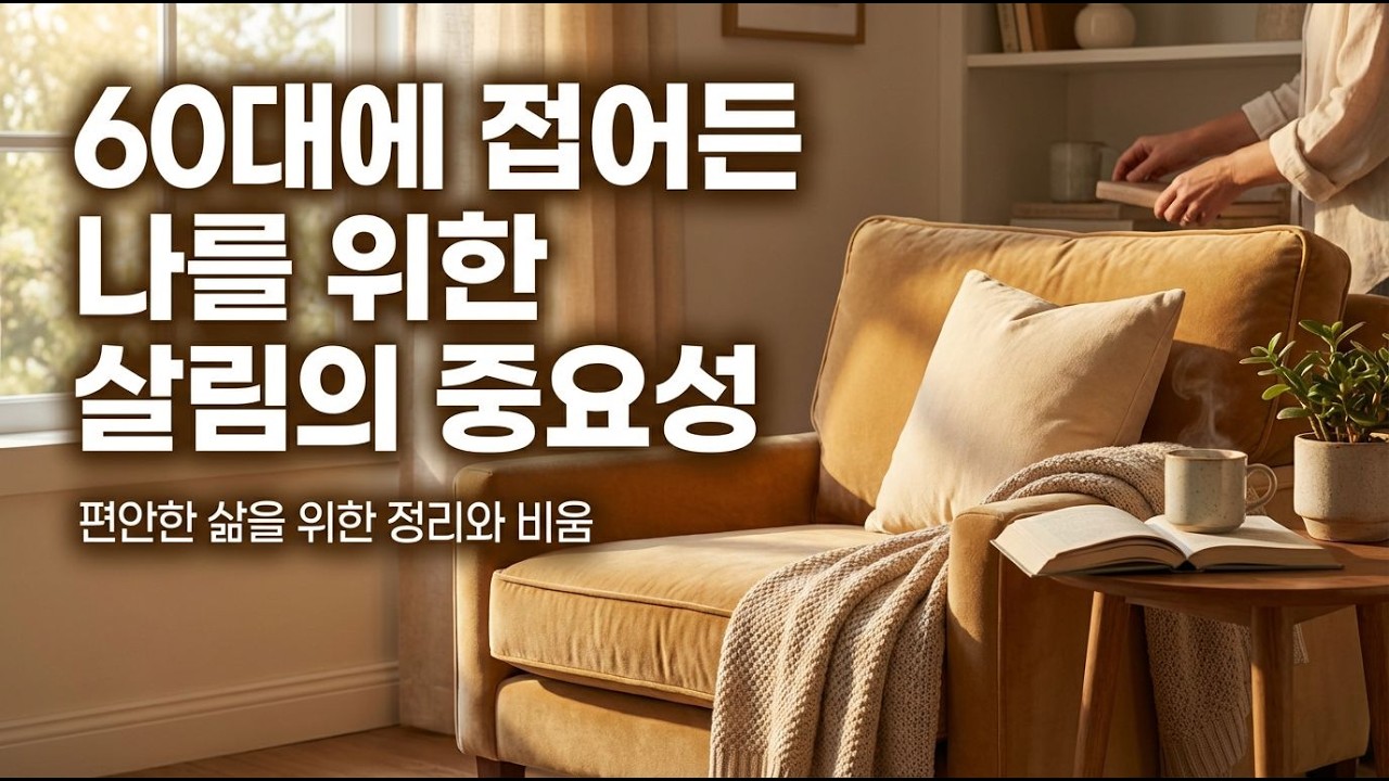 🏠 60대에 접어든 나 자신을 위한 살림의 중요성, 60대의 삶, 살림으로 얻는 풍요로움! #60대 #살림 #인생명언