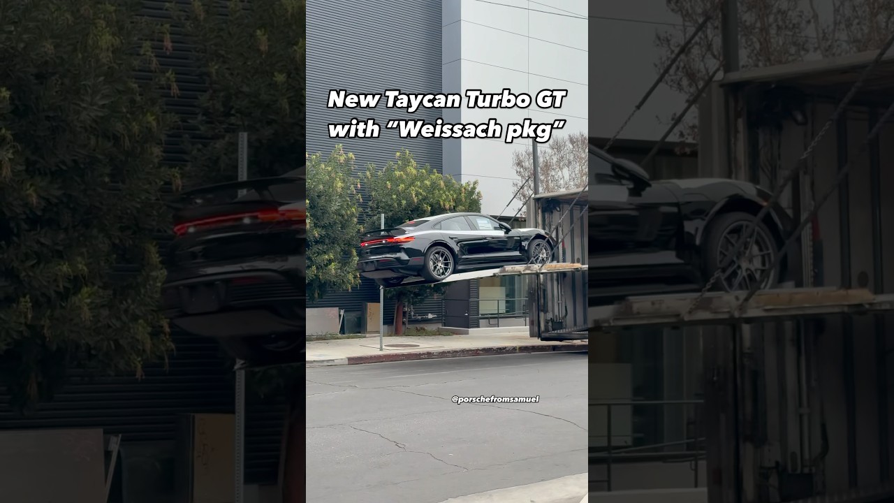 The fastest EV car money can buy&hellip;Taycan Turbo GT with &ldquo;Weissach pkg&rdquo;💯#taycanturbo #porsche #taycan