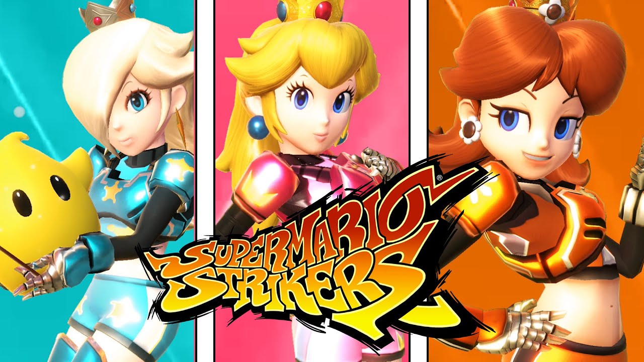 Super Smash Bros. Ultimate - Peach, Daisy, & Rosalina Mario Strikers Outfit Victory Screen Poses
