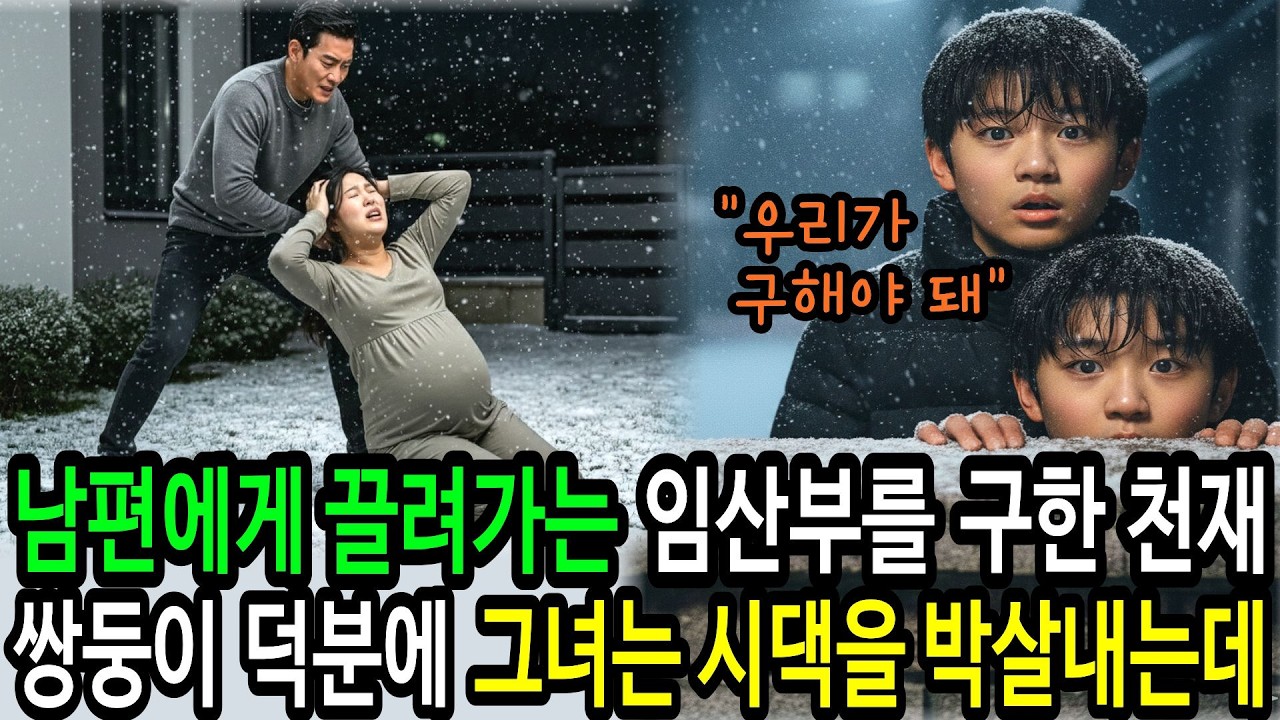 남편에게 끌려가는 임산부를 구한 천재 쌍둥이 덕분에 그녀는 시댁을 박살내버리는데 | 오디오북 | 시니어드라마 | 오디오드라마 | 감동사연 | 사이다사연