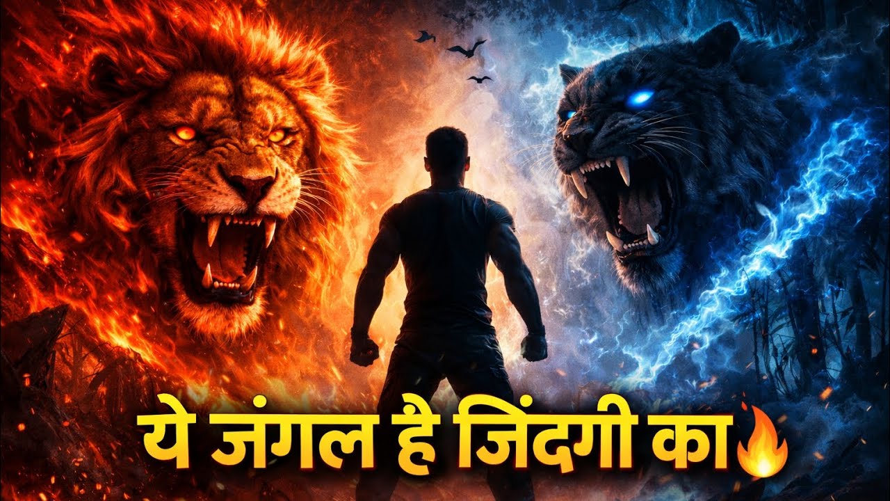 जंगल है जिंदगी का 💀| Never Give Up | Powerful Motivational Song 