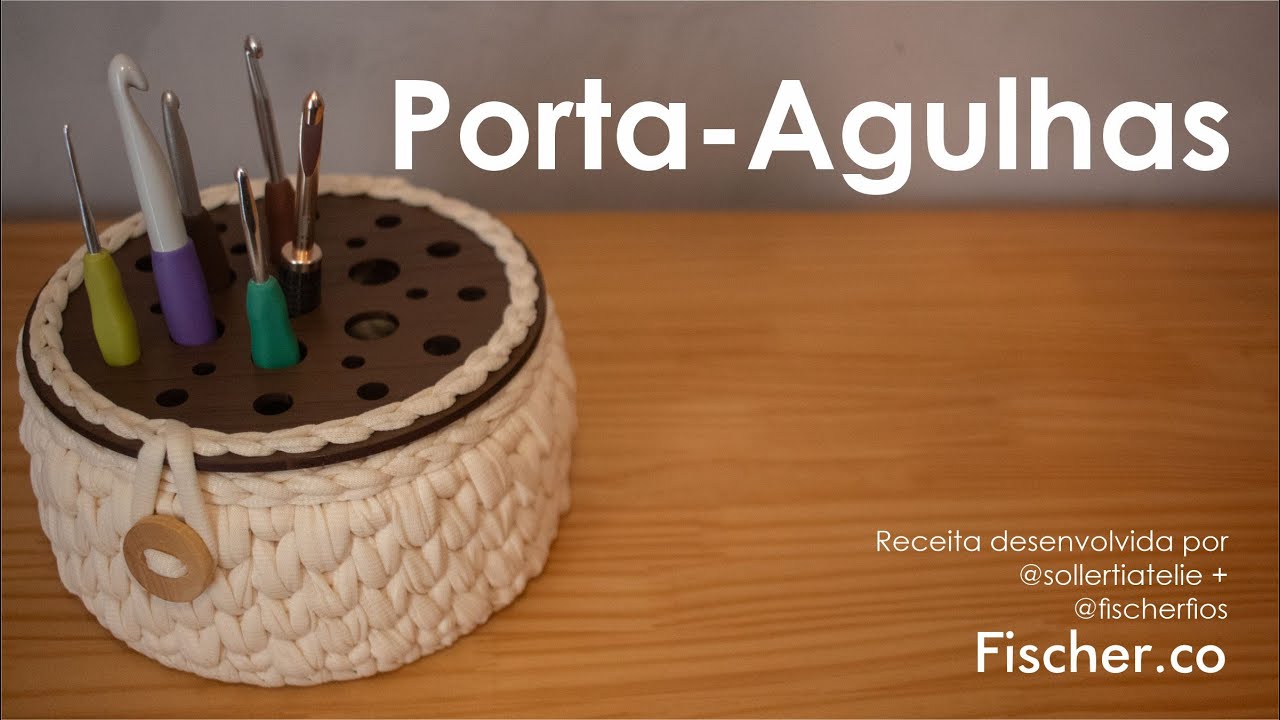 Porta agulhas em crochê com Fio de malha Extra Premium 25mm | Por Tayná da @sollertiatelie