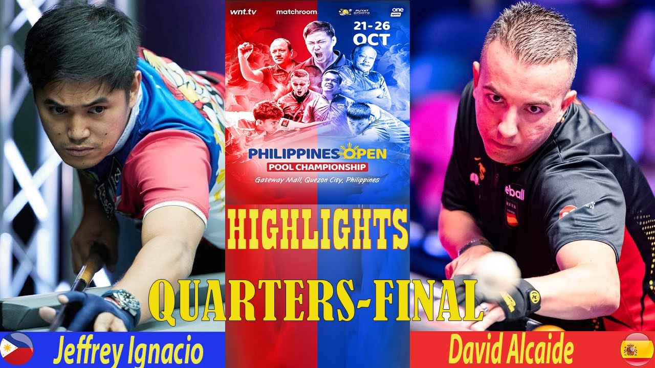 QUARTERS-FINAL |  Jeffrey Ignacio vs David Alcaide |  2025 Philippines Open Pool Championship