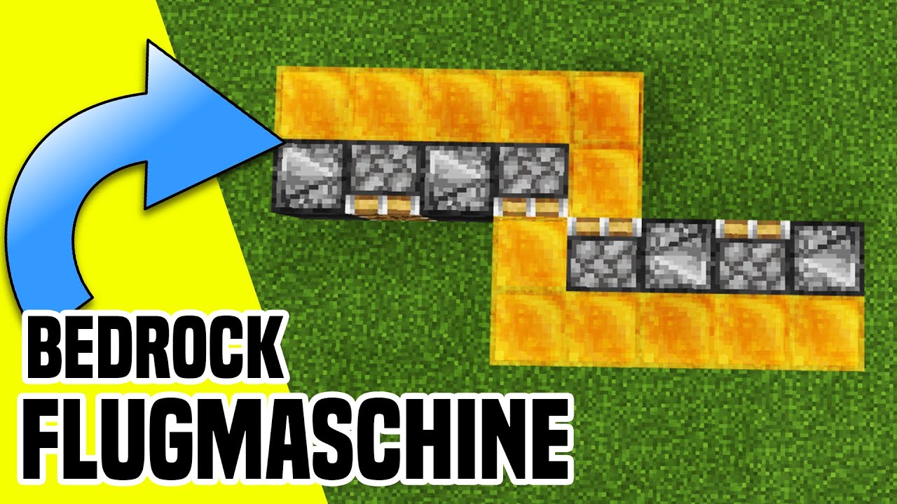 Minecraft Bedrock Edition Flugmaschine | verbessertes Design mit Version 1.16