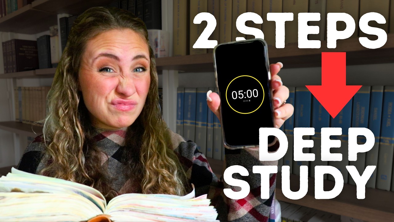 In-depth Bible study in 5-10 min? Follow 2 steps.