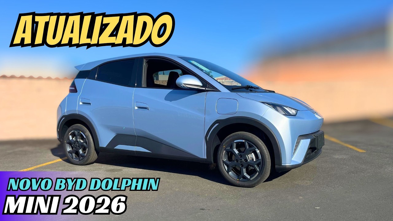 BYD Dolphin MINI 2026 - GANHA NOVOS ITENS MANTENDO O VISUAL