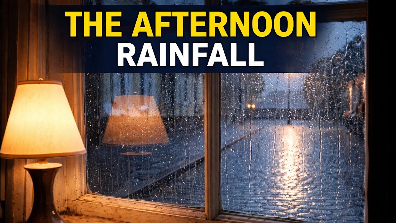 Soft Afternoon Rain For Focus & Study - Cozy Window View (3 Hours)