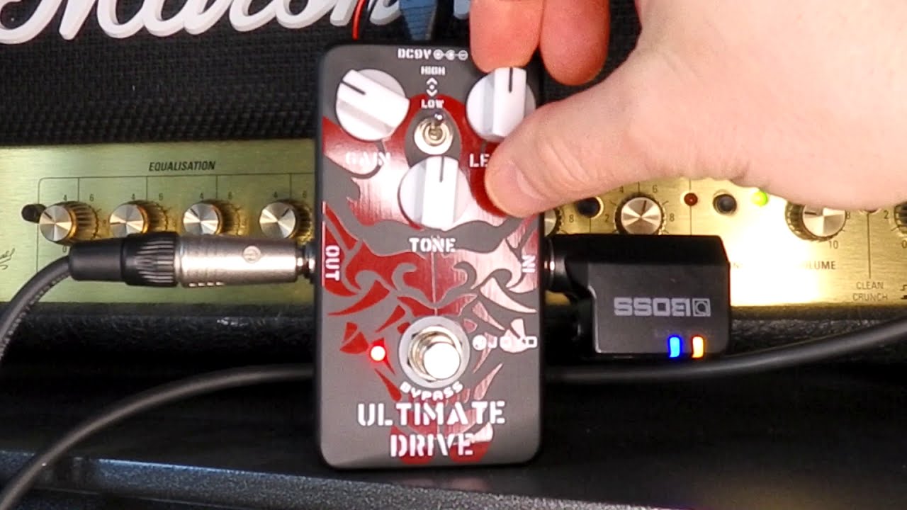 Joyo Ultimate Drive Pedal into a Marshall DSL50 Head Clean Channel - room sound