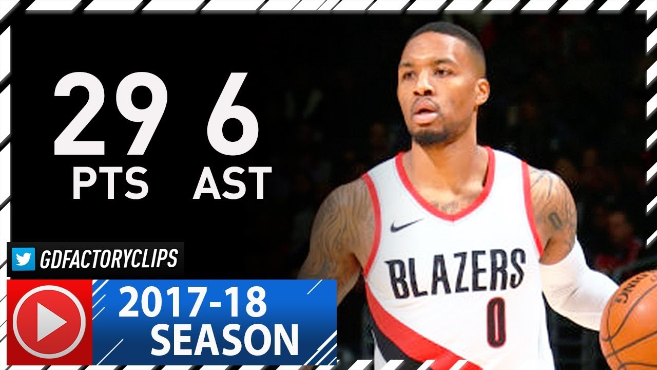 Damian Lillard Full Highlights vs Wizards (2017.11.25) - 29 Pts, 6 Ast, 6 Reb