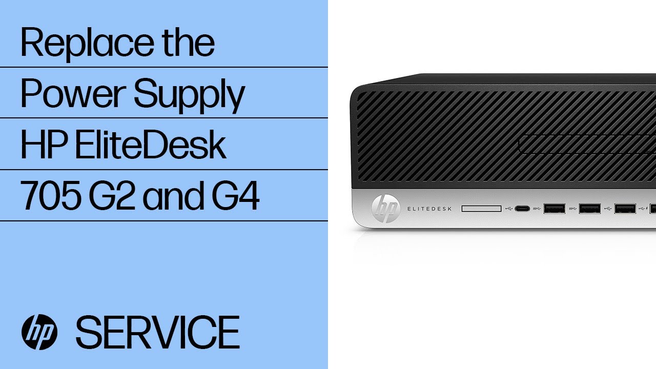 Replace the Power Supply | HP EliteDesk 705 G2 and G4 | HP Support