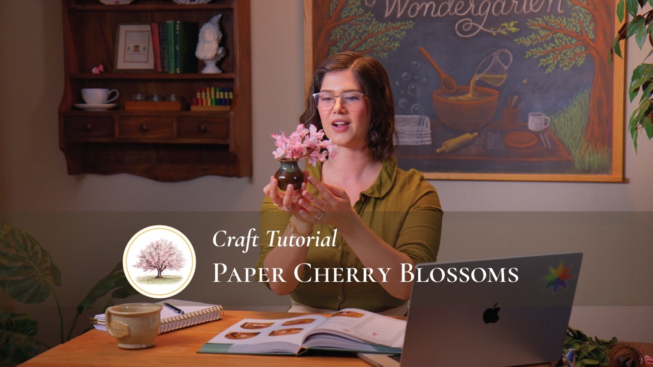 Cherry Blossom Craft | Two-Part Spring Handwork + Flower Potting Lesson