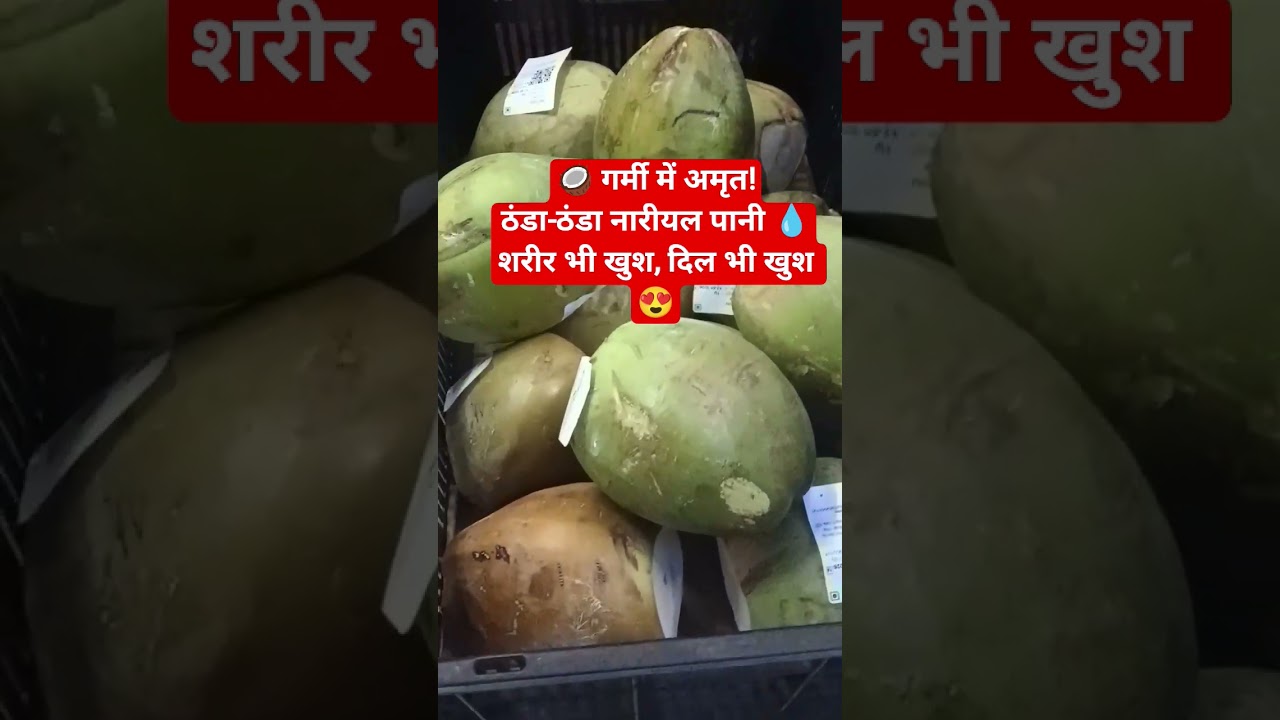 गर्मी में अमृत 🥥 | ठंडा-ठंडा नारीयल पानी | Healthy Drink 