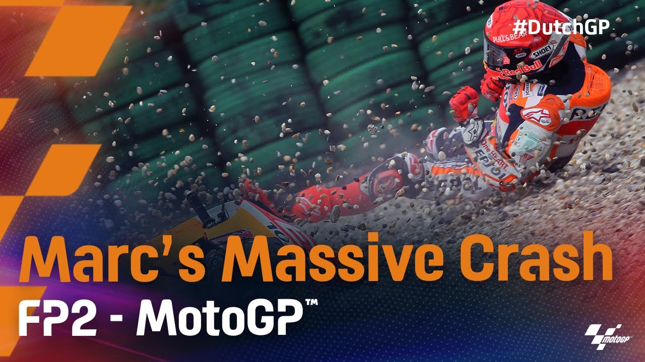 Marc Marquez' FP2 Crash | 2021 #DutchGP