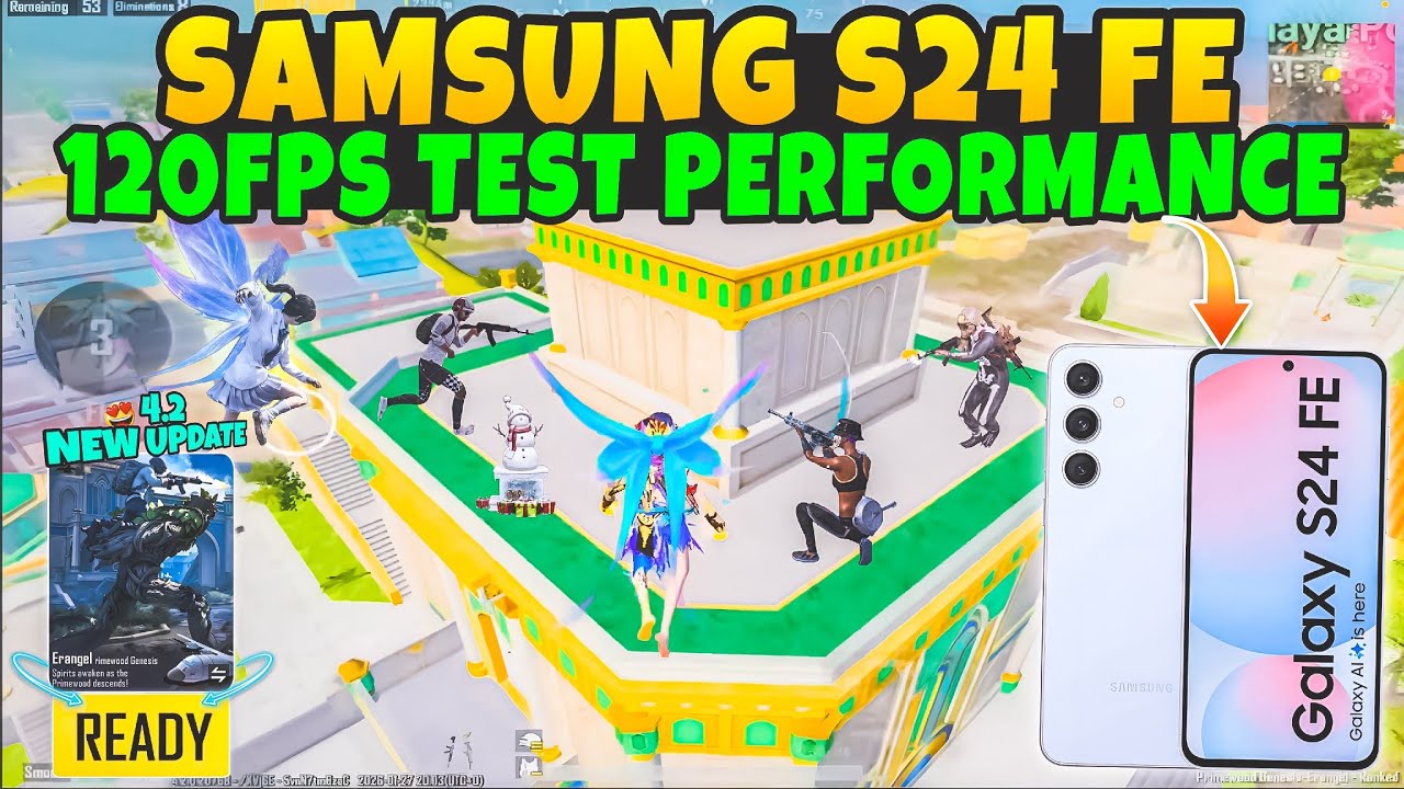 🔥S24 FE 120FPS Update 4.2: BGMI Pro Player Reaction to Performance