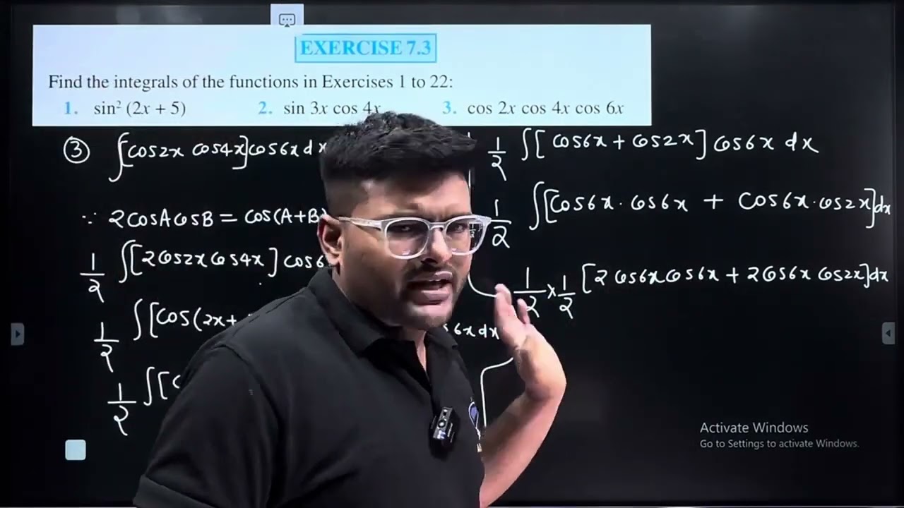 3.Integrate  cos 2x cos 4x cos 6x