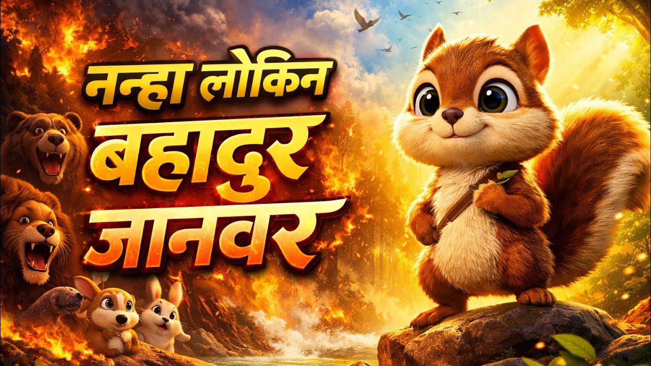 जब नन्ही गिलहरी ने जंगल बचाया 🐿️🔥@safalta ki kahaniyan#EmotionalStory#AnimalStory
