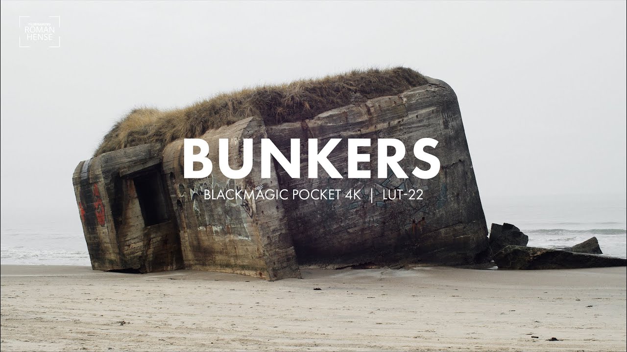 Bunkers on the beach - Denmark | Blackmagic Pocket 4k + DJI Mavic Mini
