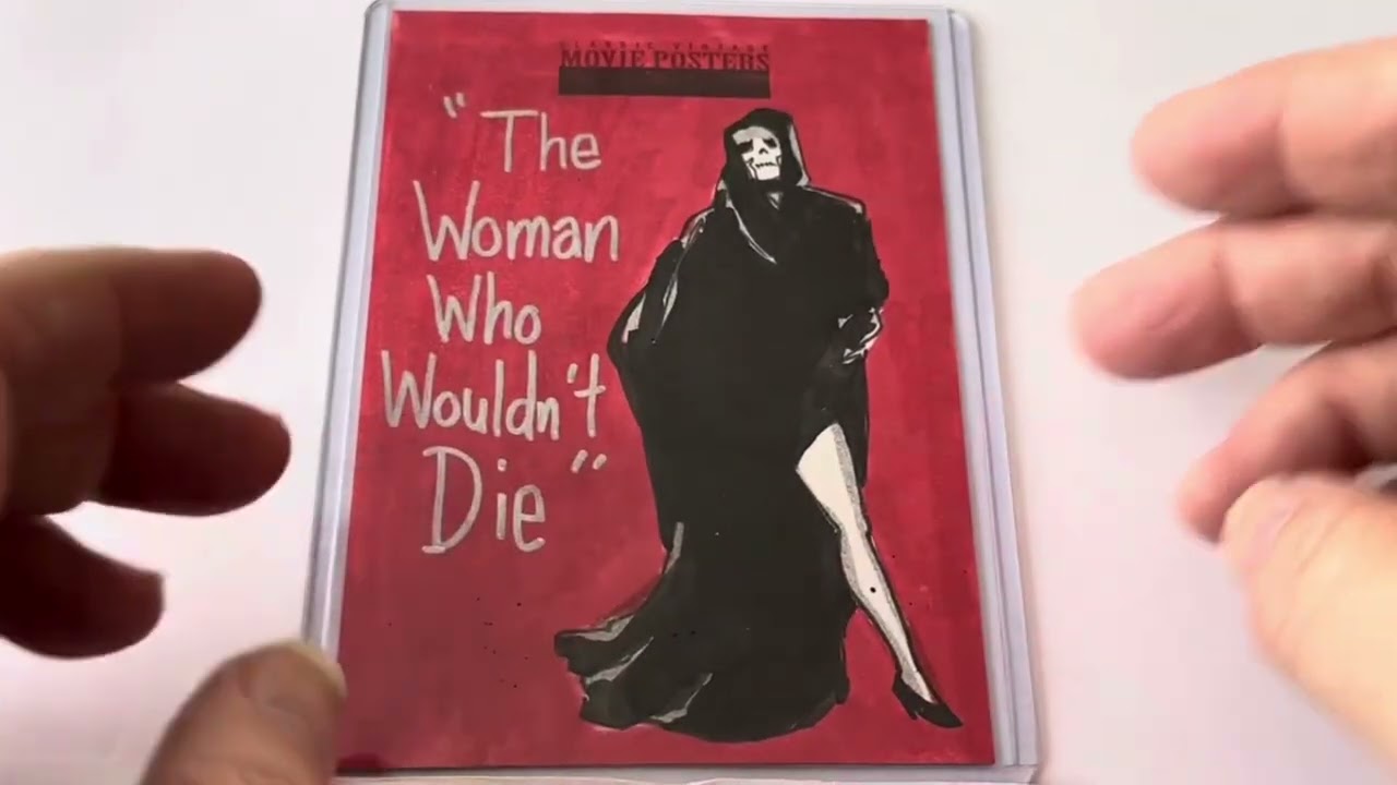 Vintage 2010 Vintage Movie Posters Horror Collector Sketch Art Card The Woman That Wouldn't Die