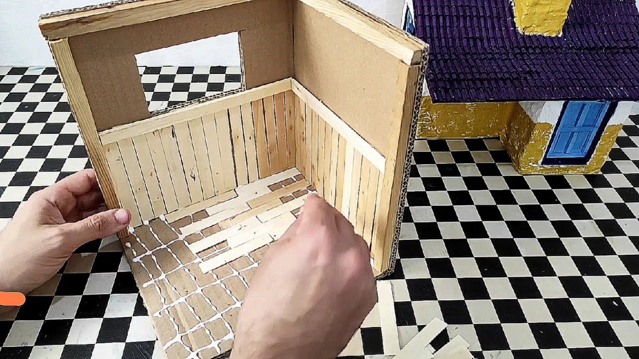 حرف يدوية بالكرتون والخشب / cardboard & wood diy crafts