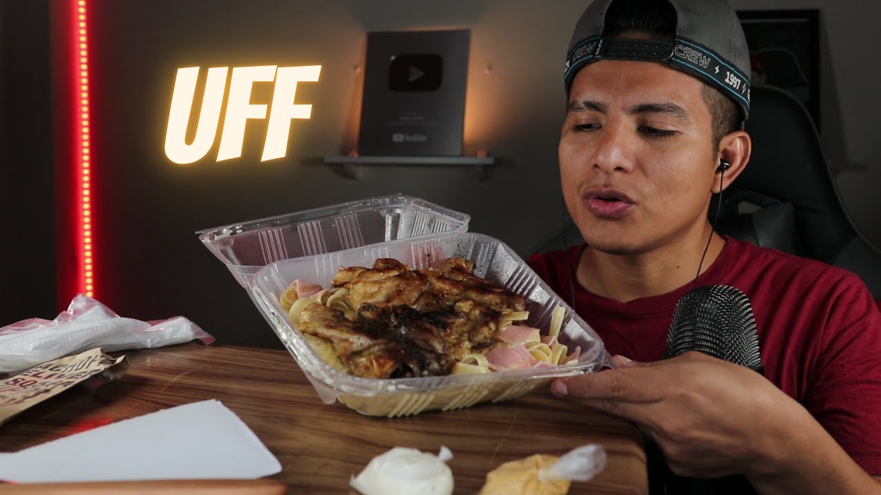 ASMR Comiendo Fetuccini a lo Alfredo de RESTAURANTE