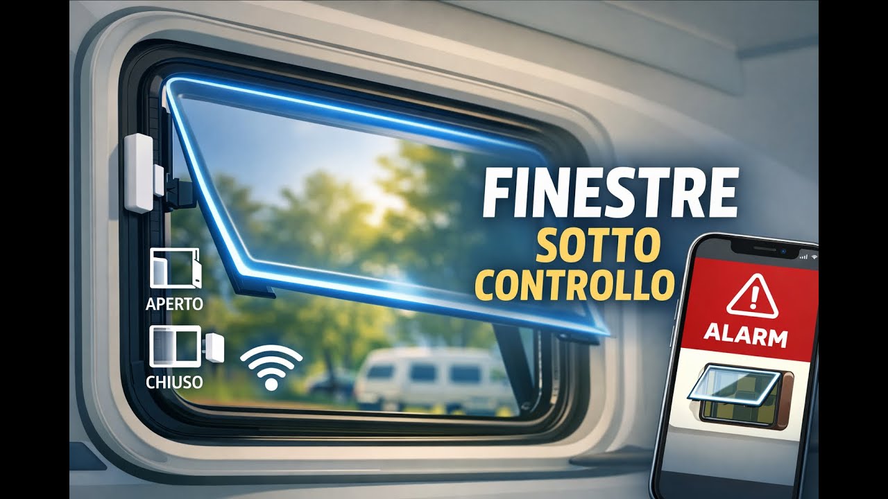 Finestre del camper sempre sotto controllo: ecco i sensori iVtron